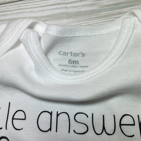 Little Answered Prayer Baby Bodysuit for Baby Announcement, BabyPregnancy Reveal - Picture 4 of 4